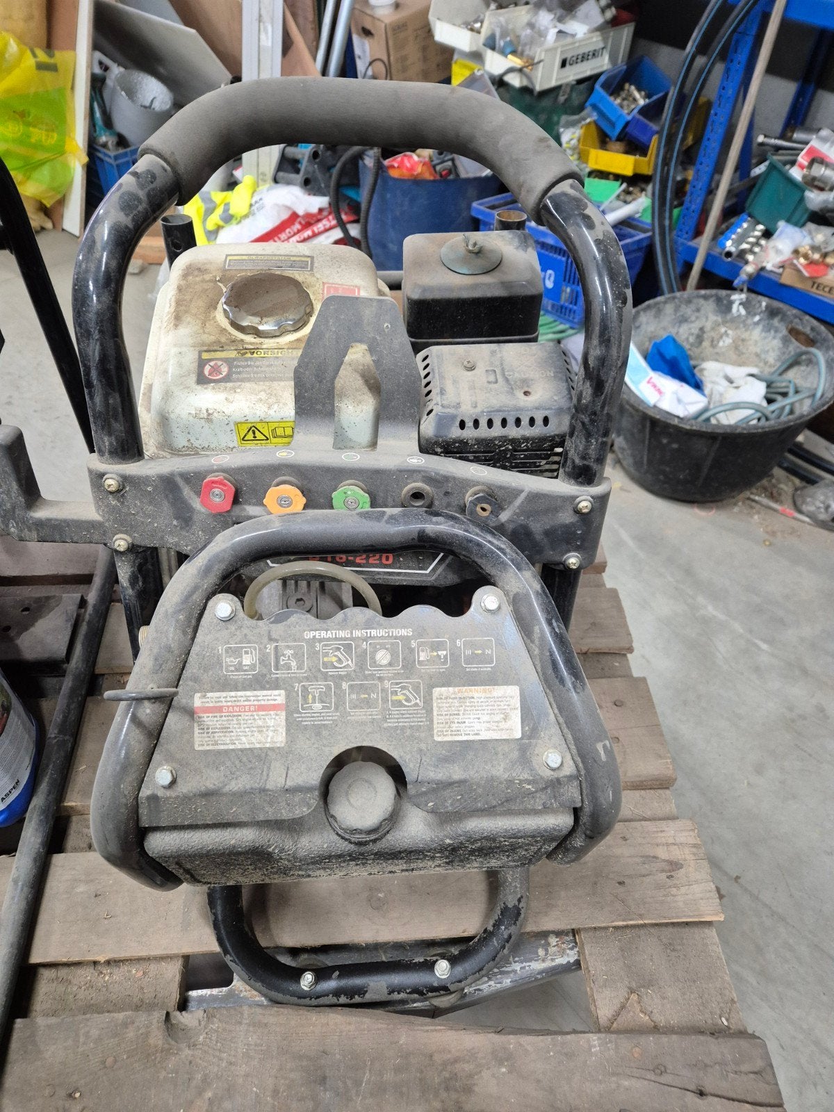 hogedruk, Tuin en Terras, Ophalen, Gebruikt, Benzine, Met regelbare waterdruk