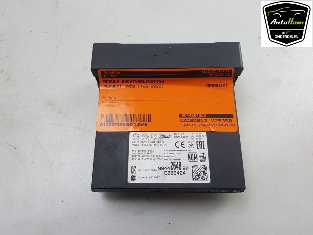 MODULE KEYLESS VEHICLE 2008 (UD / UK / UR / US / UX), Valeo, Utilisé, 100, rue de Courcelles
75017  Paris, FR, Info@valeo.fr
