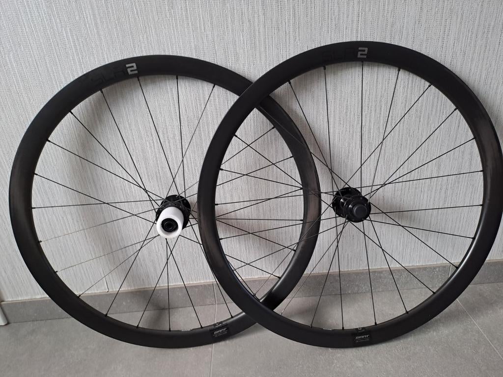 Giant SLR 2 36 Disc lichtgewicht hookles carbon wielen., Fietsen en Brommers, Fietsonderdelen, Ophalen, Carbon