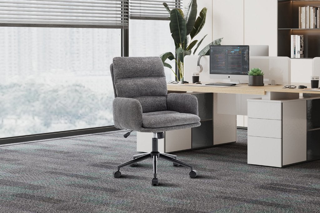 Nieuw bureaustoel beige grijs bruin 120 euro per stuk., Ophalen, Nieuw, Beige, Bureaustoel