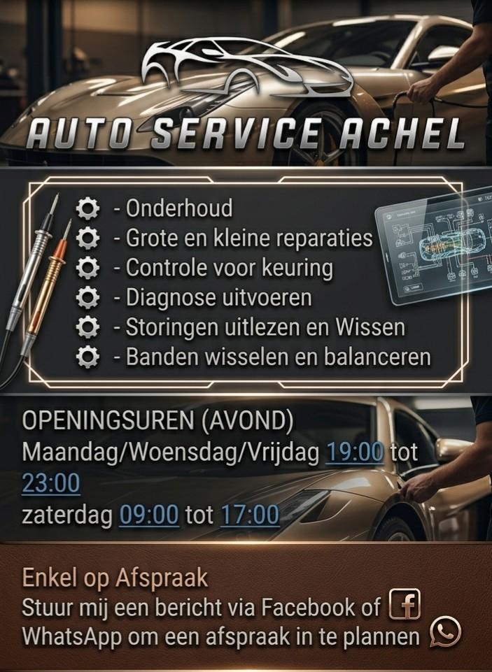 Auto Onderhoud/Bandenwissel/Reparaties, Ophalen