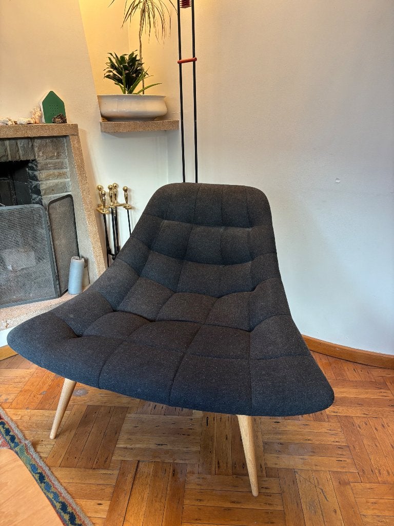 Fauteuil/siège simple (Made, gris-bleu), Maison & Meubles, 75 à 100 cm, Scandinavisch design, Bois, Enlèvement