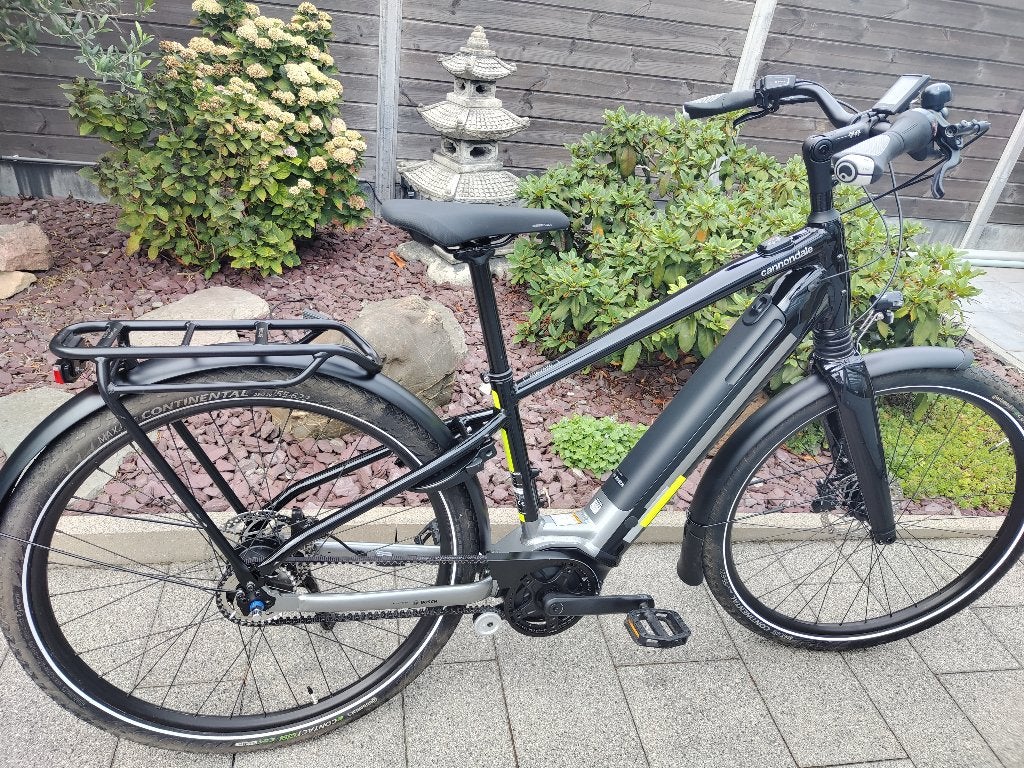 Elektrisch herenfiets Cannondale, Vélos & Vélomoteurs, Autres marques, 51 à 55 cm, 50 km par batterie ou plus, Comme neuf