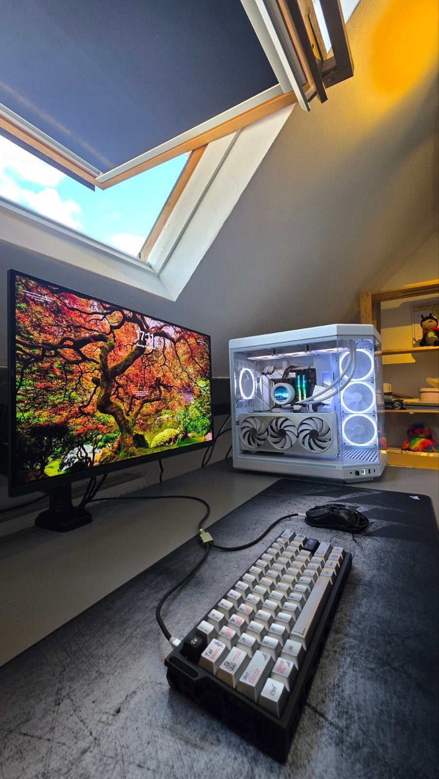 Witte High-End Gaming PC – RTX 4090 AERO OC / Ryzen 7 7800X3, Informatique & Logiciels, 32 GB, Avec moniteur, Enlèvement, Gaming