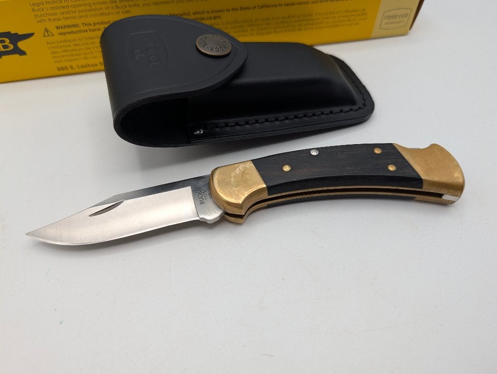 Couteau de poche Buck 112 Ranger Ebony, Enlèvement ou Envoi, Comme neuf