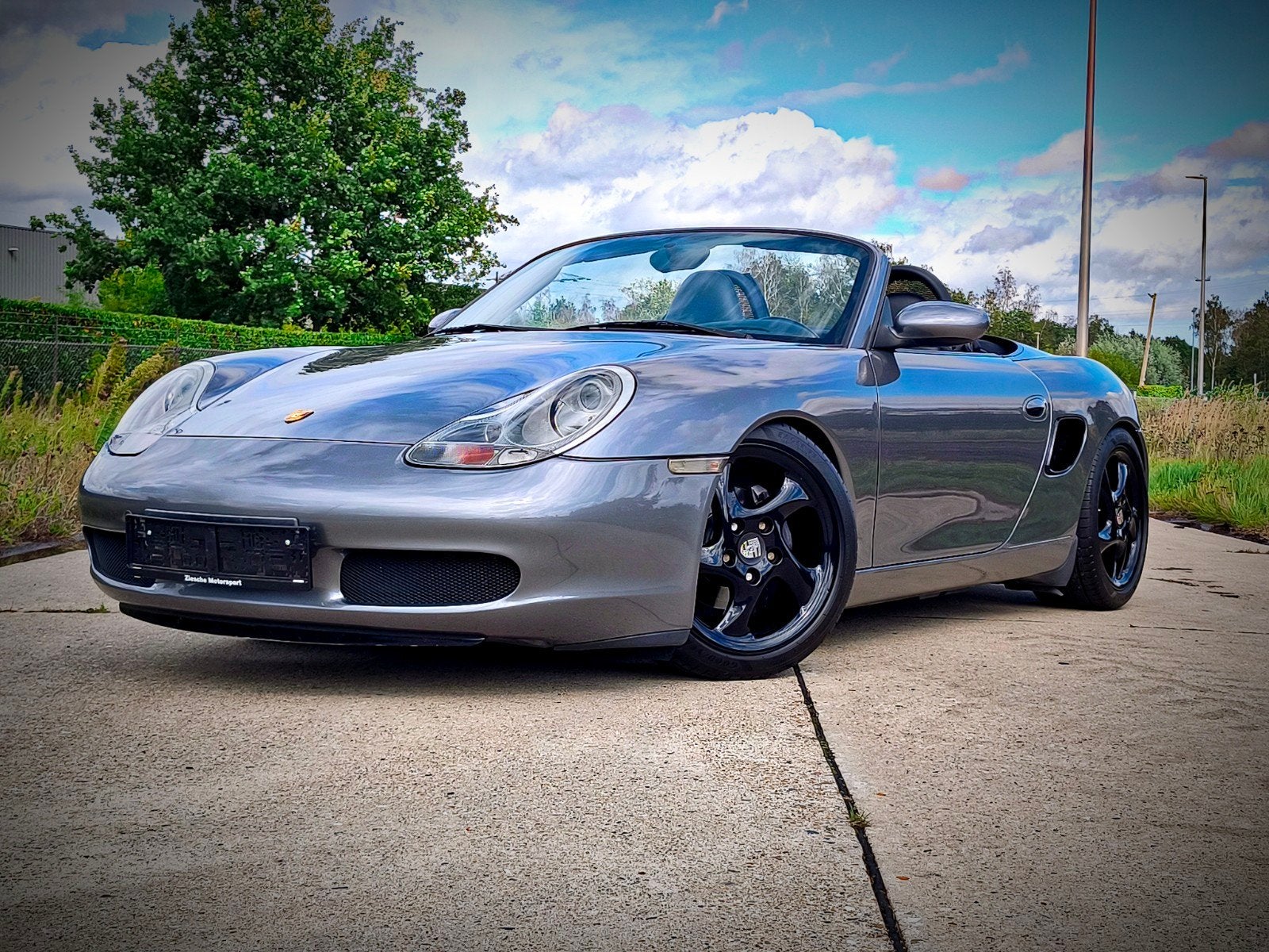 Porsche Boxster 2.7 leder xenon eibach short shifter, Auto's, Porsche, Dealer onderhouden, Achterwielaandrijving, Zwart, Cabriolet