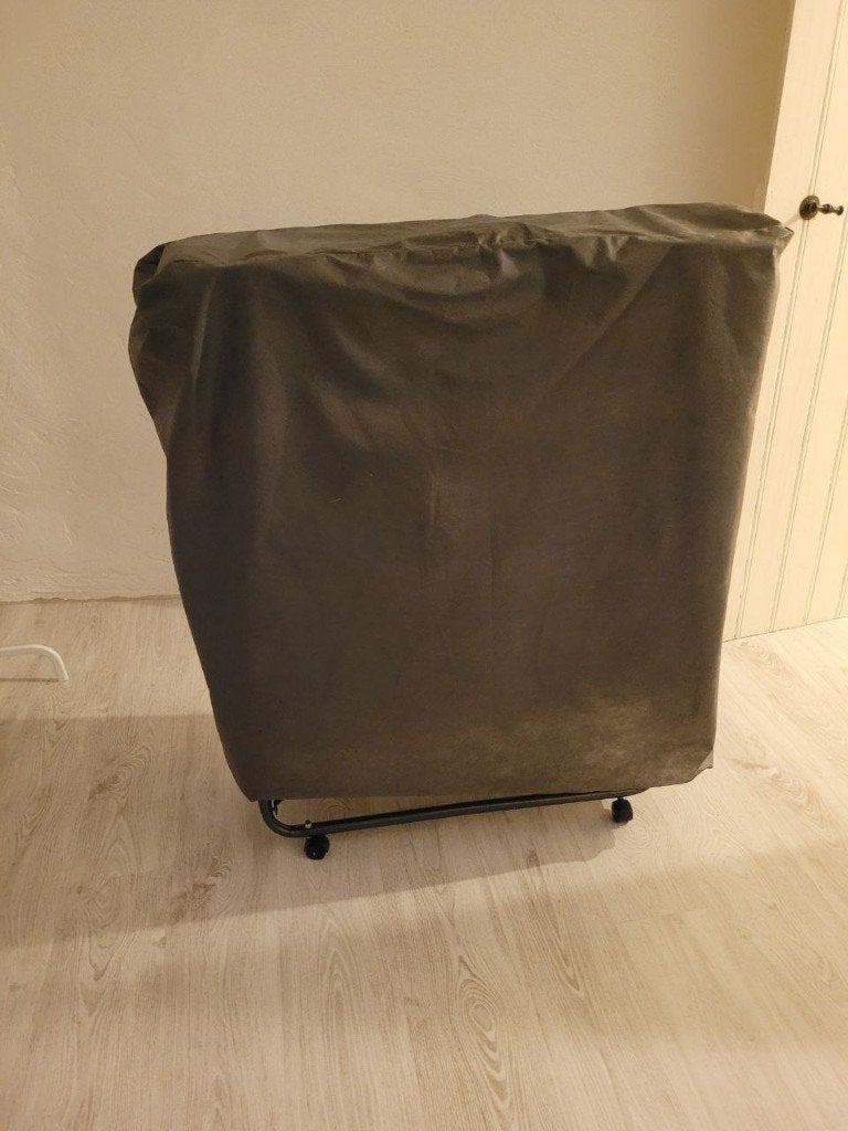 Lits pliants, Gris, Métal, 190 cm ou moins, Une personne