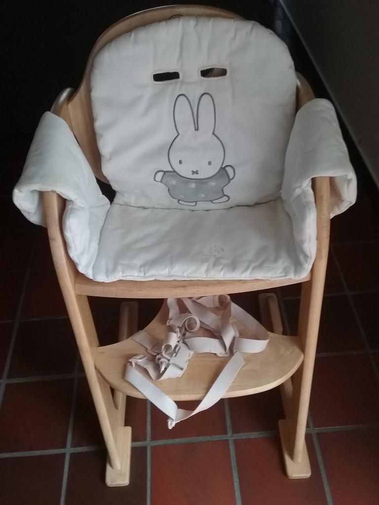 Hoge kinderstoel met blad enkel afhalen, Enlèvement, Utilisé, Ceinture(s)