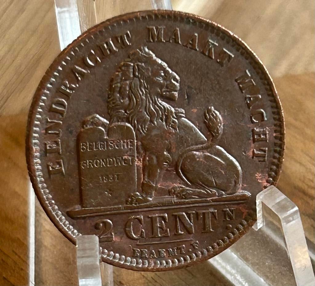 2 cent 1911 vlaams Albert 1, Ophalen of Verzenden