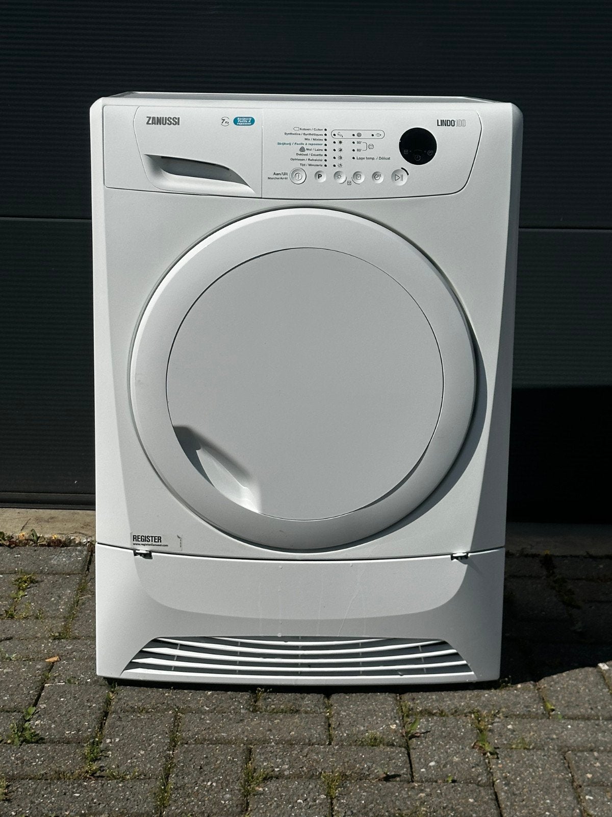 Mooie Zanussi Lindo 100 Droogkast 7KG, Elektronische apparatuur, 6 tot 8 kg, Minder dan 85 cm, Anti-kreukfase, Ophalen of Verzenden