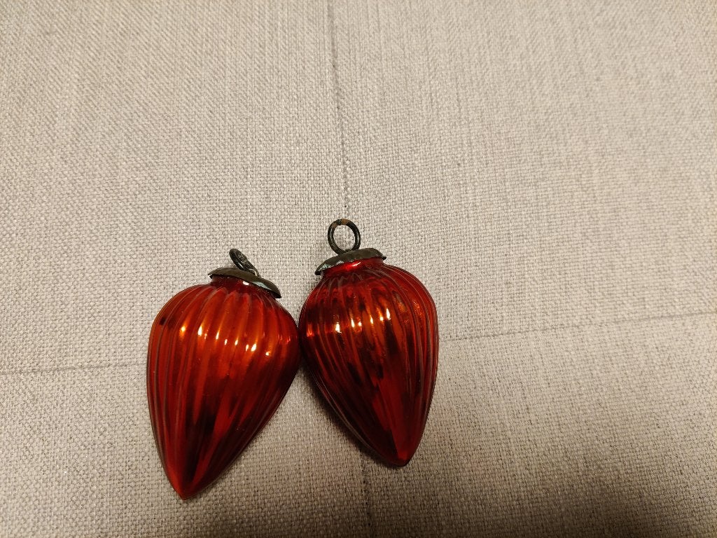 Oude kerstballen - set van 6, Ophalen of Verzenden, Gebruikt