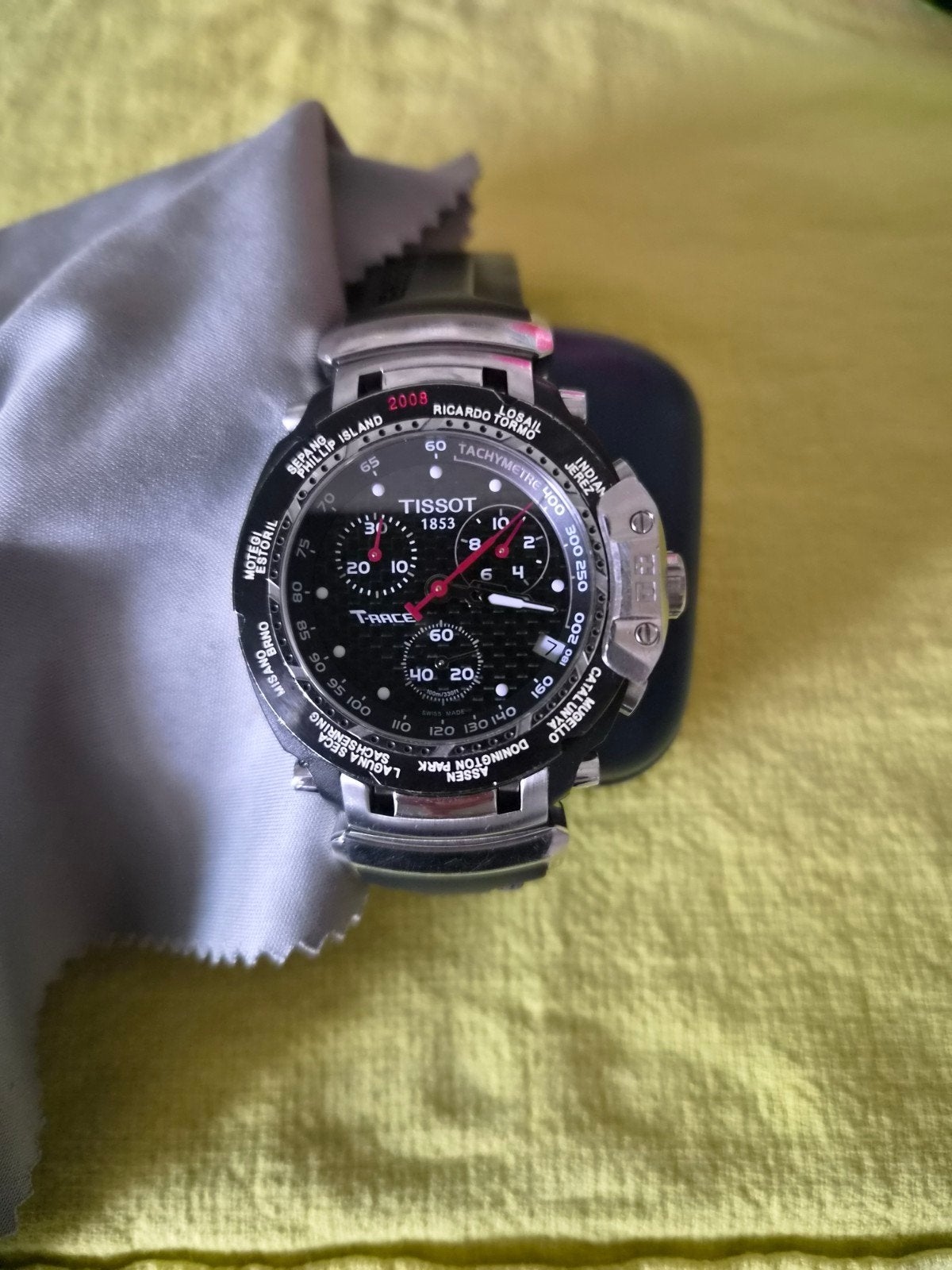 montre tissot t-race, Handtassen en Accessoires, Ophalen of Verzenden, Zo goed als nieuw, Polshorloge, Overige merken