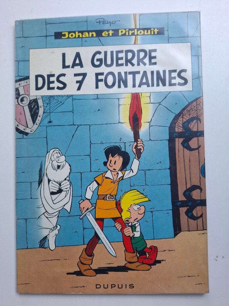 JOHAN ET PIRLOUIT TOME 10 "LA GUERRE DES 7 FONTAINES" EO 61, Livres, Une BD, Enlèvement ou Envoi, Utilisé