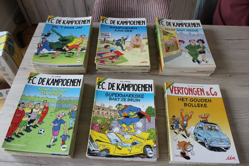 FC De Kampioenen strips, Boeken, Meerdere stripboeken, Ophalen of Verzenden, Zo goed als nieuw, Hec Leemans
