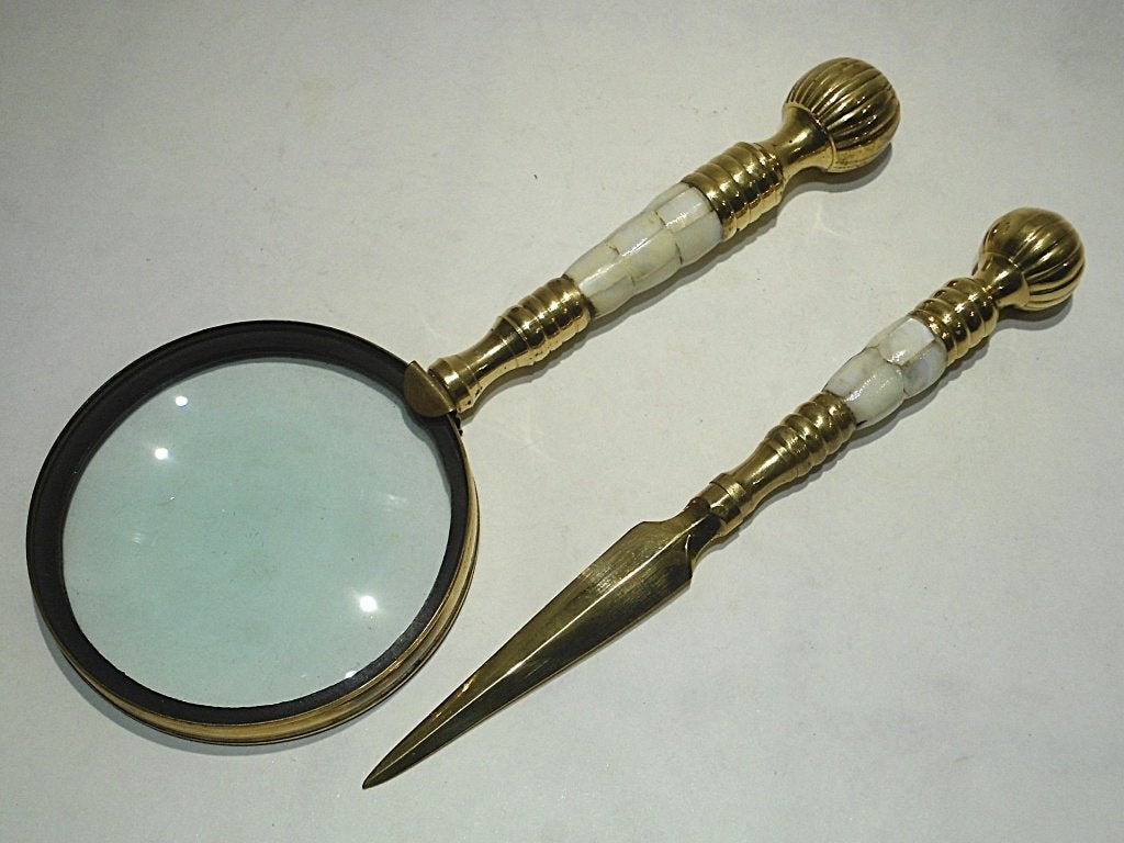 Vergrootglas en briefopener., Hobby en Vrije tijd, Ophalen, Gebruikt