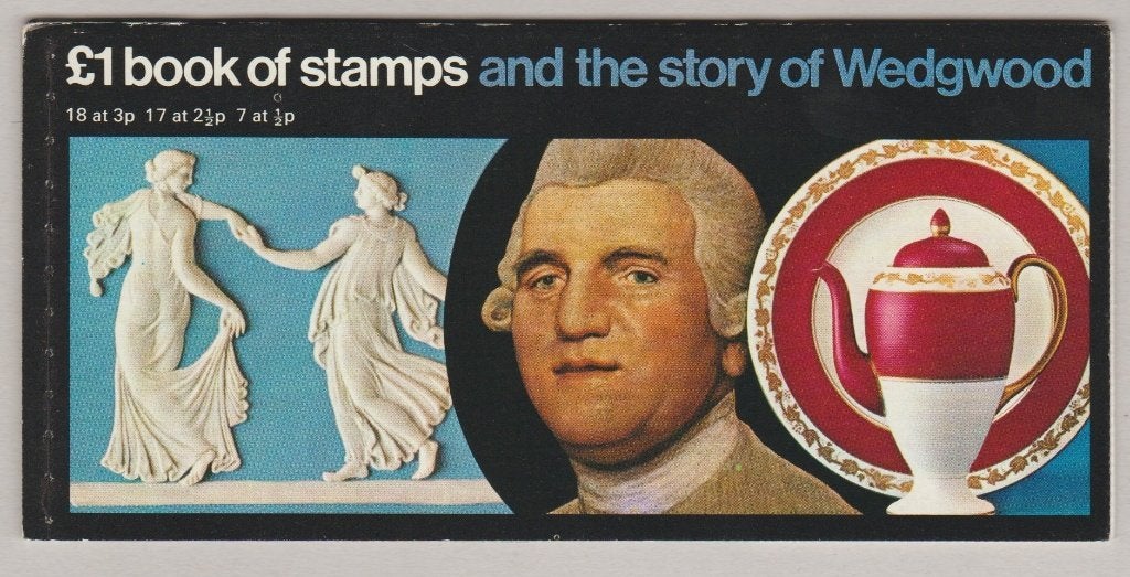 Carnet Prestige GB 1972 à 1£ SG DX1 Wedgewood **, Envoi, Non oblitéré