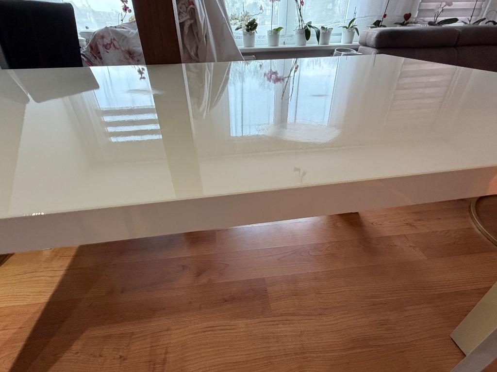 Table avec 6 chaises, 150 à 200 cm, Cinq personnes ou plus, Comme neuf, Enlèvement
