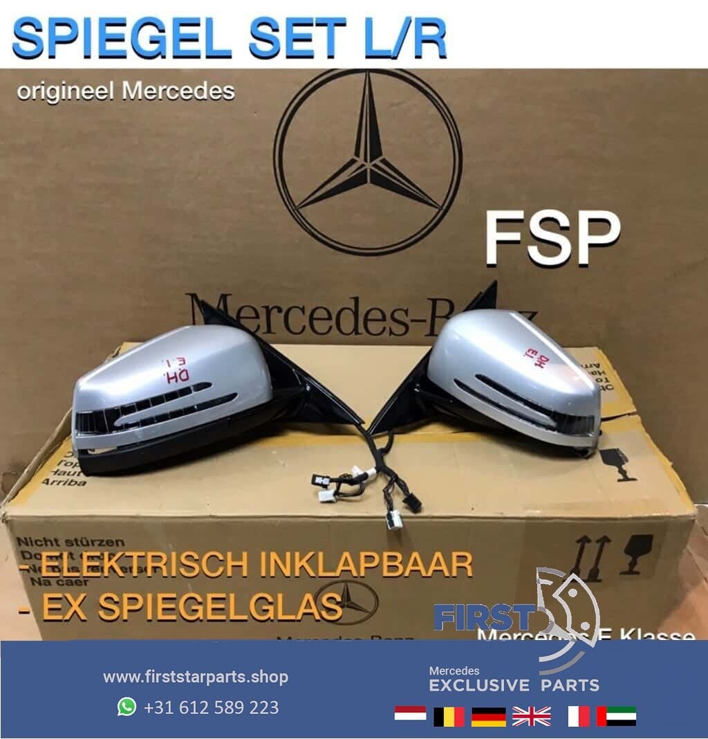 W212 Facelift Spiegel SET LINKS RECHTS Mercedes E Klasse 201, Gebruikt, -, Ophalen of Verzenden, -