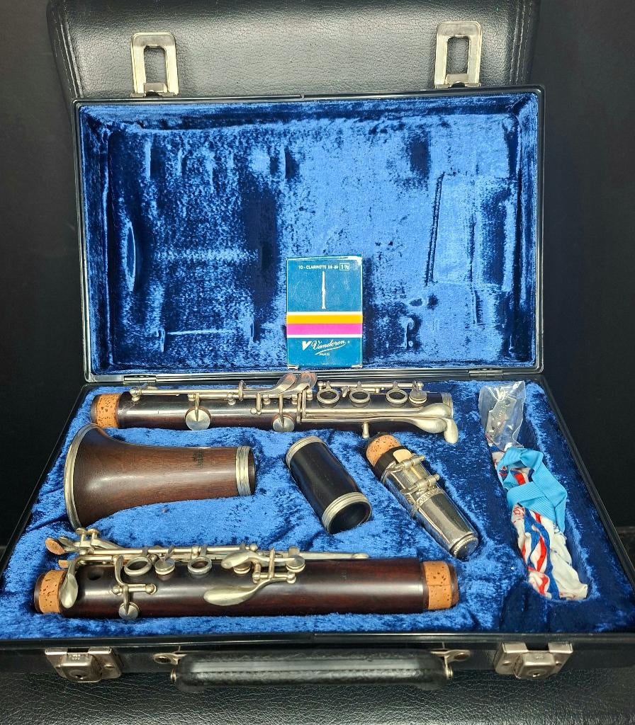 Albert Paris klarinet – compleet met koffer, Muziek en Instrumenten, Blaasinstrumenten | Klarinetten, Gebruikt, Hout, Met koffer