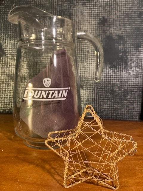 ANCIENNE CARAFE DE FONTAINE À LIMONADE. H : 25 CM COMME NEUF, Enlèvement ou Envoi, Utilisé, Autres types