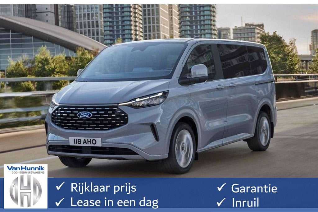 Ford Transit Custom Tourneo 340S 2.5 PHEV 233PK Titanium X P, Cuir, Achat, Entreprise, 1850 kg