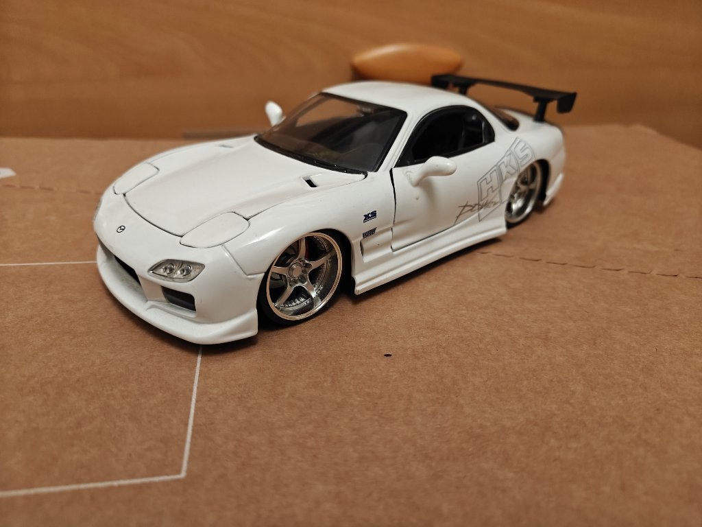 Jada toys Fast & furious Mazda rx7 1/24, Enlèvement, Comme neuf, Voiture, Jada