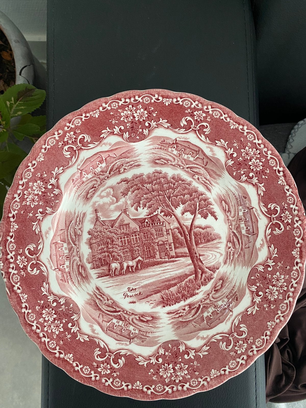 Grand Plat Creux de Service Anglais "The Peacock" Grindley, Antiquités & Art, Enlèvement ou Envoi