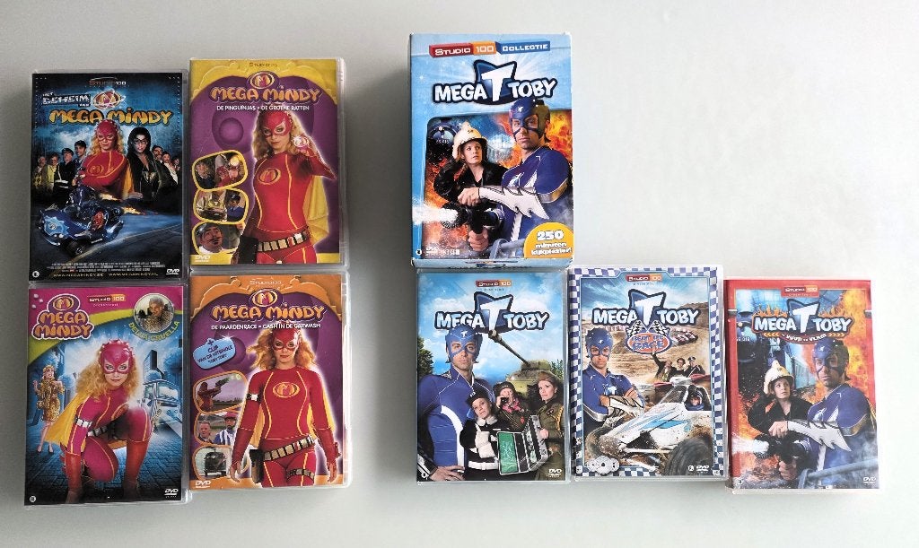 7 DVD 's : Mega Mindy en Mega Toby, Ophalen of Verzenden