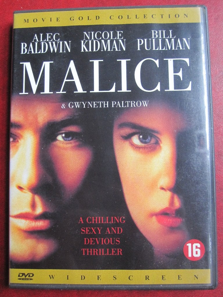 Malice (1993), CD & DVD, DVD | Thrillers & Policiers, Enlèvement ou Envoi, Anglais, Thriller d'action, À partir de 16 ans
