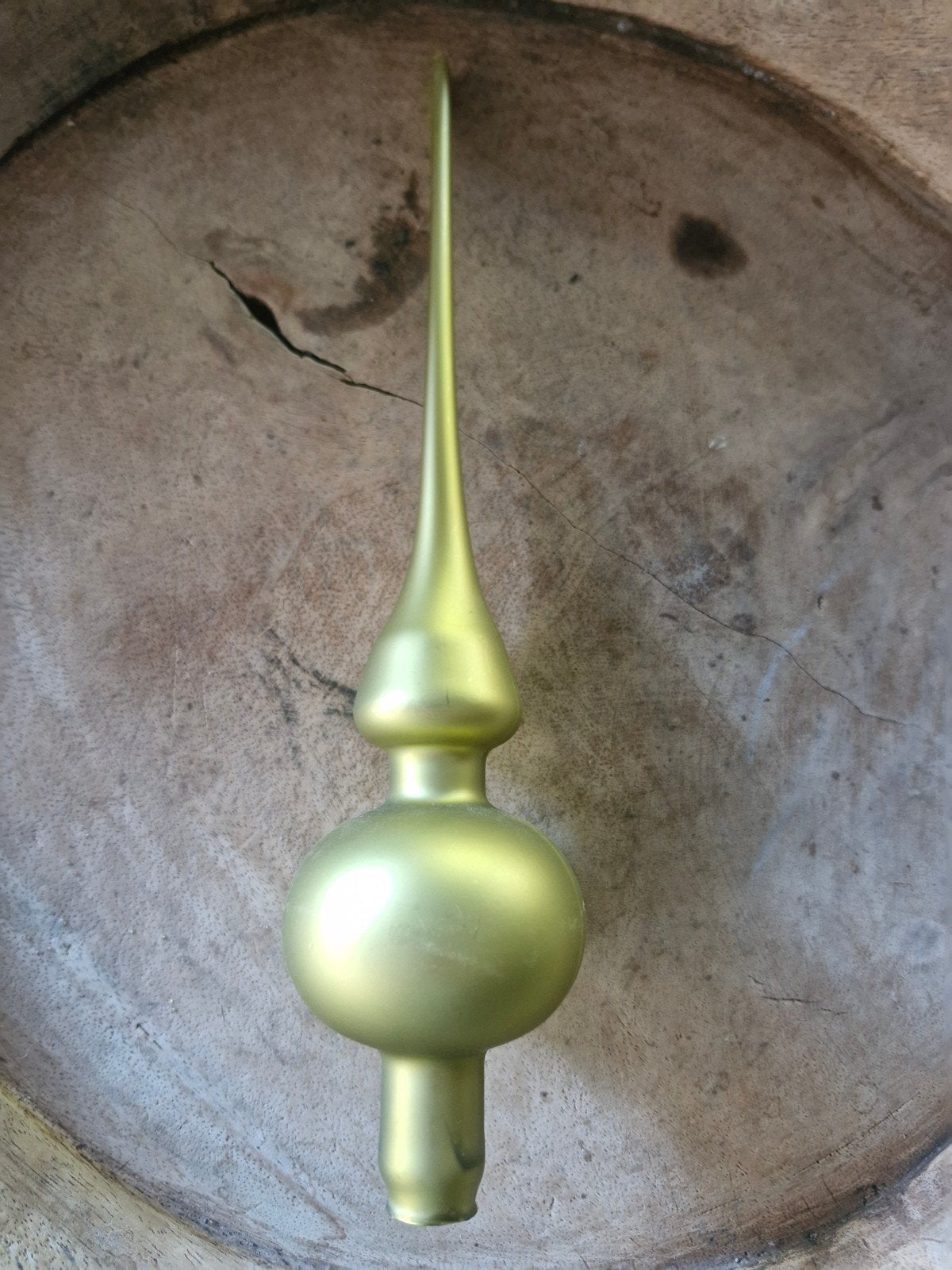 Glazen kerstpiek groen 17 cm – vintage kerstboomdecoratie, Ophalen
