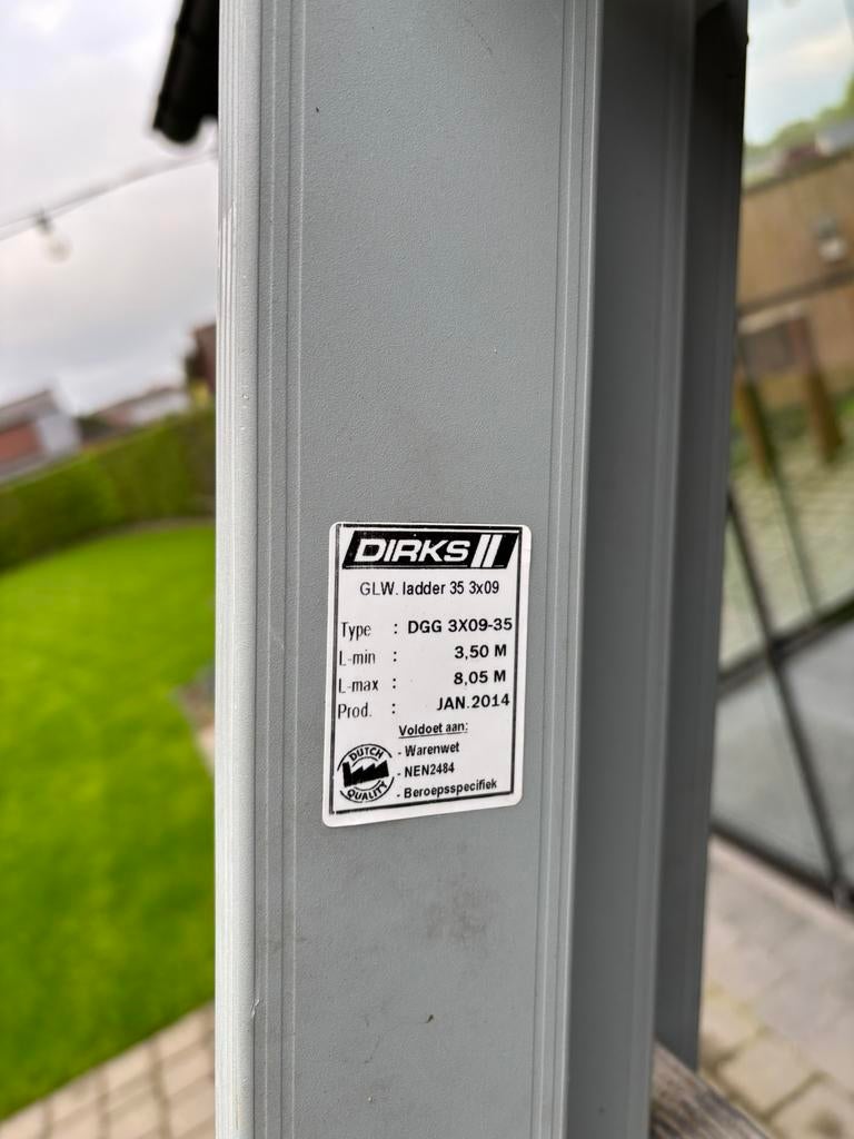 Ladder, Doe-het-zelf en Bouw, Ladders en Trappen, Ophalen, Zo goed als nieuw, Ladder, Opvouwbaar of Inschuifbaar