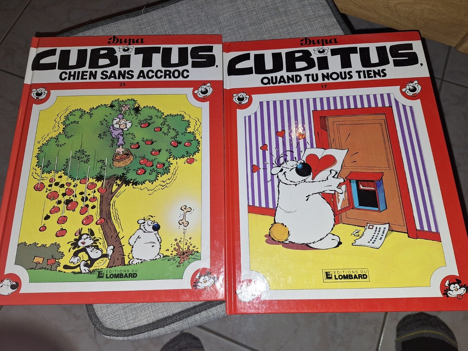 Lot de 2 Bd Cubitus 17,25 pour 9€, Livres, Plusieurs BD, Enlèvement, Utilisé
