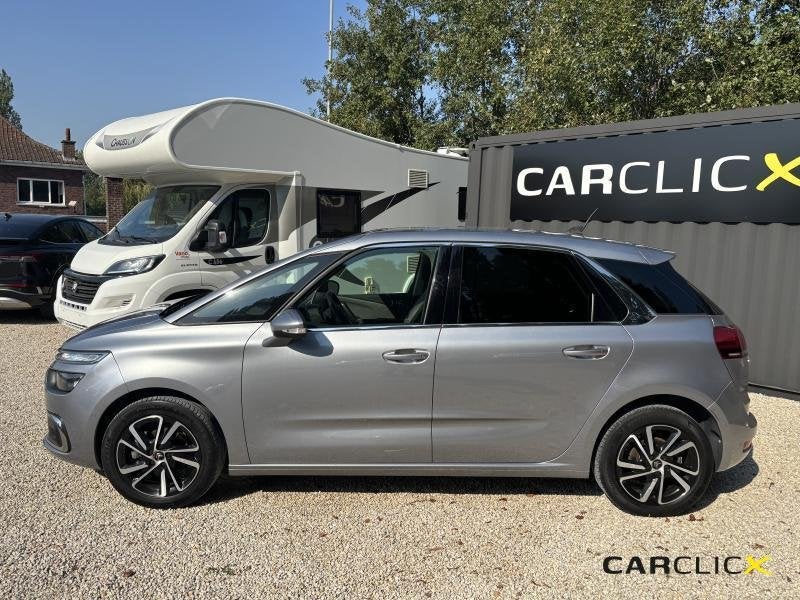 Citroen C4 (Grand) Picasso Exclusive 130 pk autom., Autos, Argent ou Gris, Achat, Euro 6, Entreprise