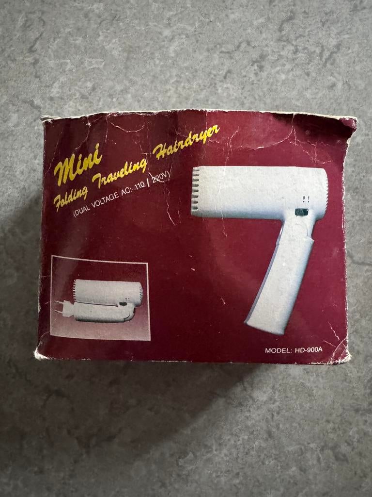 Mini Haardroger, Elektronische apparatuur, Ophalen of Verzenden, Zo goed als nieuw