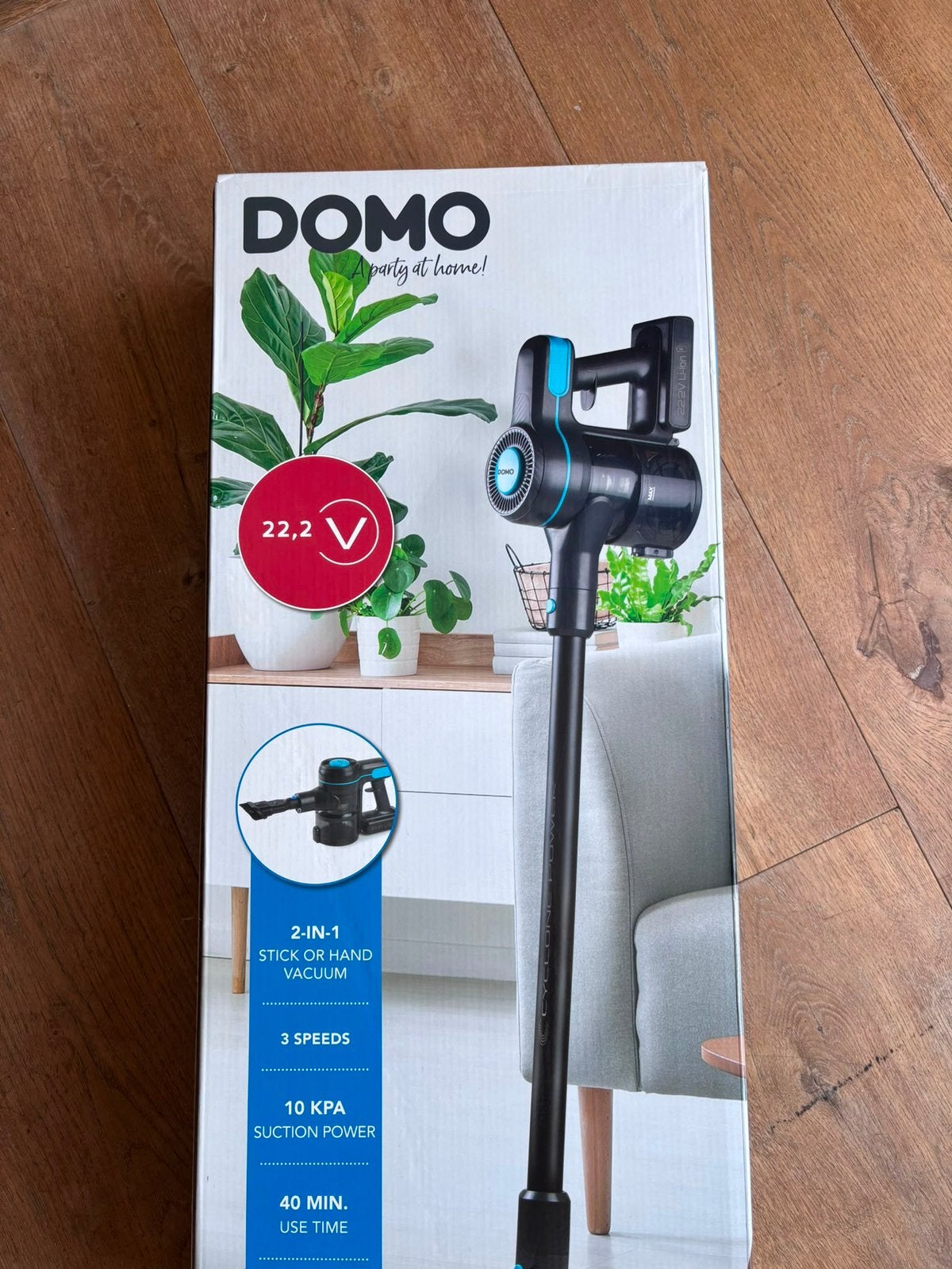DOMO 2-in-1 Draadloze Steelstofzuiger 22,2V – Nieuw in doos*, Ophalen, Nieuw