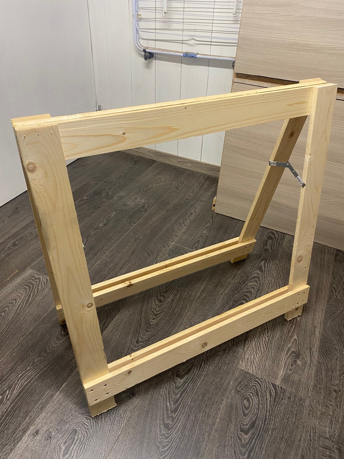 Houten schragen, Doe-het-zelf en Bouw, Ophalen, Zo goed als nieuw