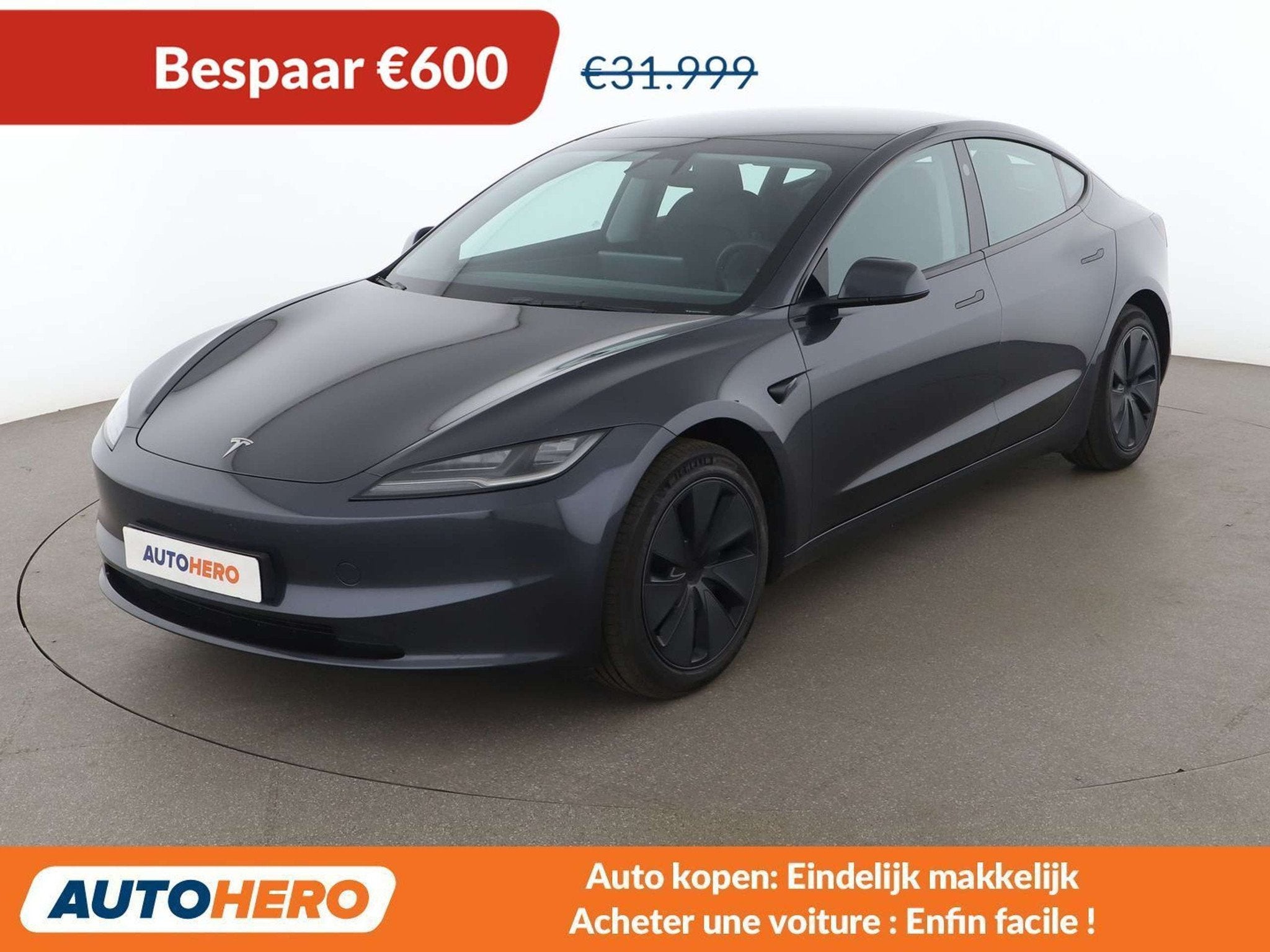 Tesla Model 3 Standard Range (année de construction 2024), Autos, Cuir, Argent ou Gris, Achat, 4 portes