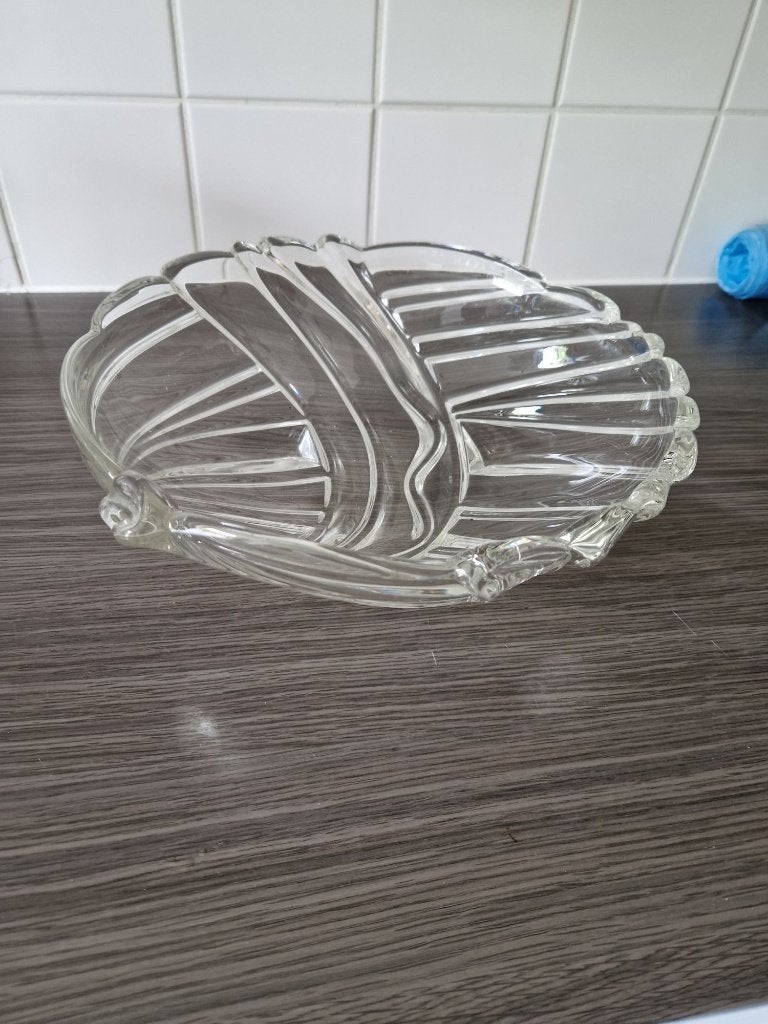 glazen schaal, Schaal, Rond, Ophalen of Verzenden, Glas