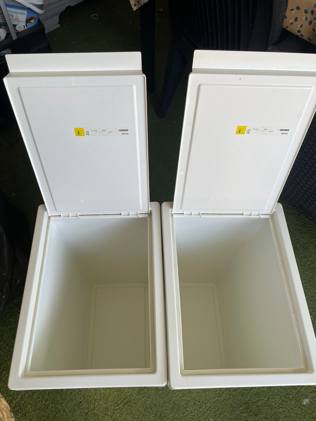 2 Ikea plasiek bakken met deksel., Ophalen, Zo goed als nieuw