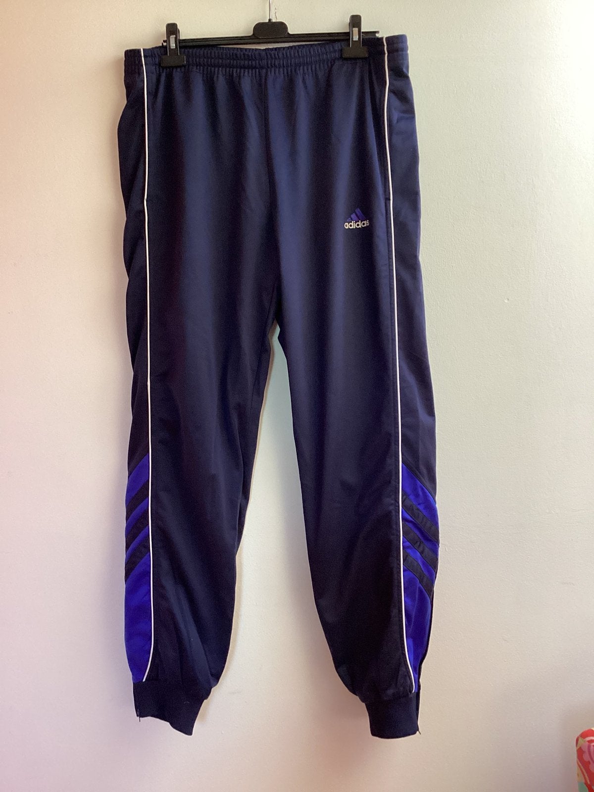 Vintage Adidas broek xl, Blauw, Maat 56/58 (XL), Ophalen of Verzenden, Zo goed als nieuw