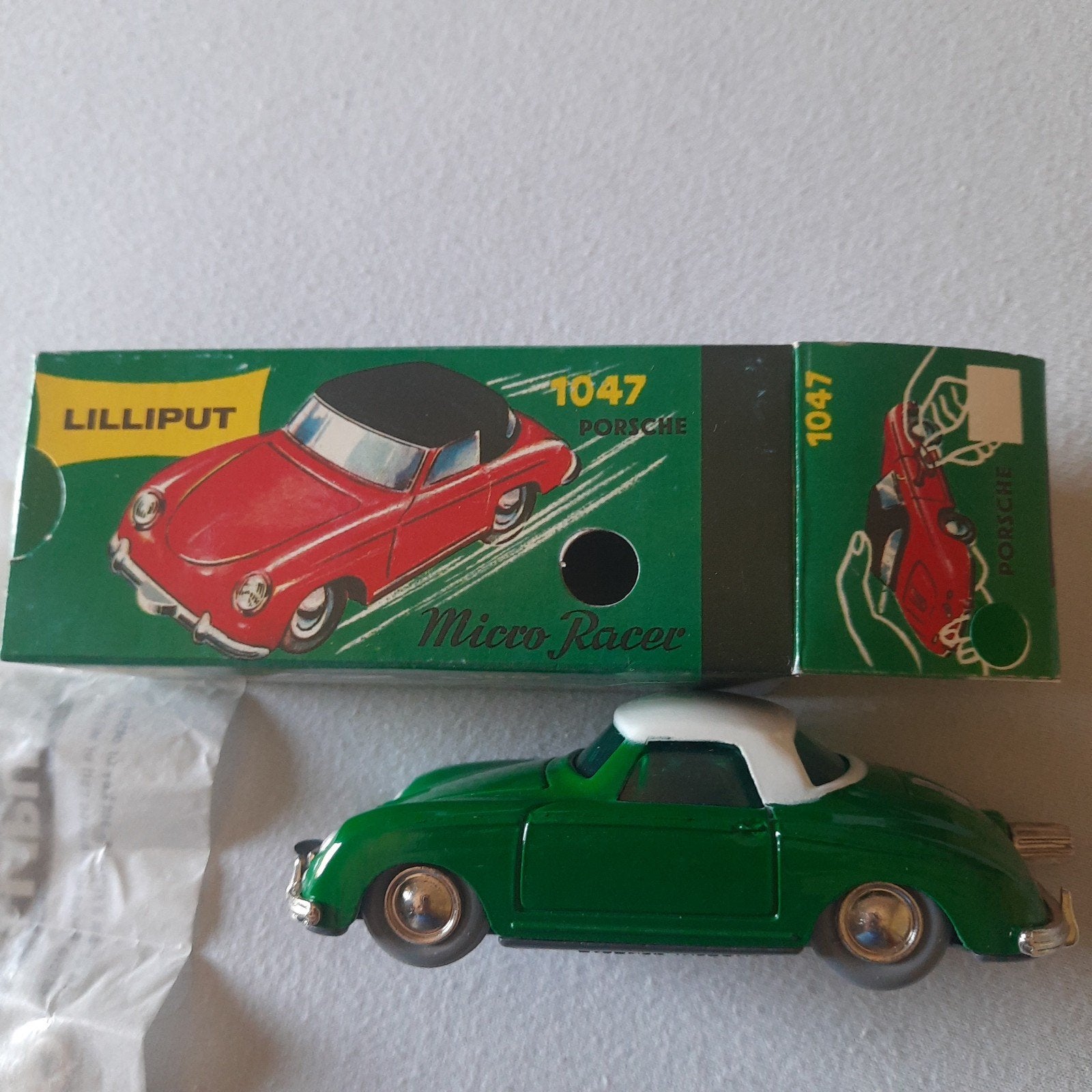LILLIPUT (SHUCO) MICRO RACER 1:45 *N 1047*Porsche 356* MIB*, Enlèvement, Neuf, Voiture, Schuco