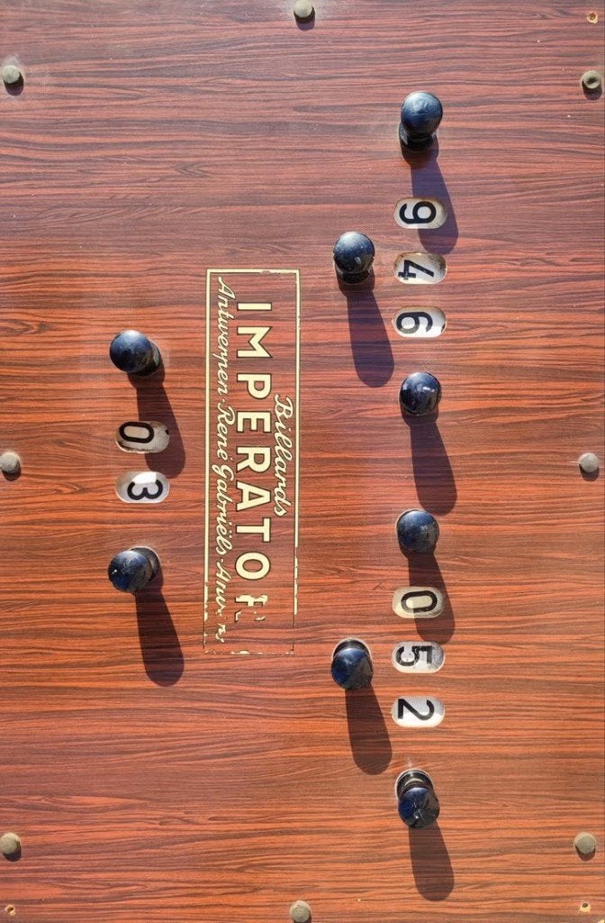 score bord biljart, Ophalen