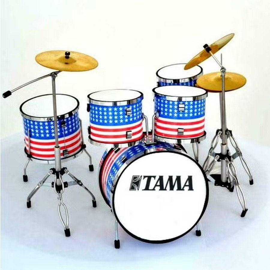 Miniatuur decoratief Tama Amerikaanse vlag drumstel, Verzamelen, Ophalen of Verzenden, Nieuw