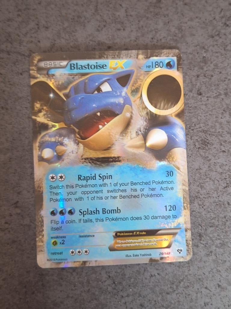Pokémonkaart Blastoise EX, Hobby en Vrije tijd, Verzamelkaartspellen | Pokémon, Ophalen
