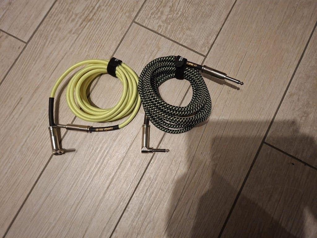 2 stuks Ernie Ball gitaarkabels 3 meter, Ophalen of Verzenden, Gebruikt, Overige merken