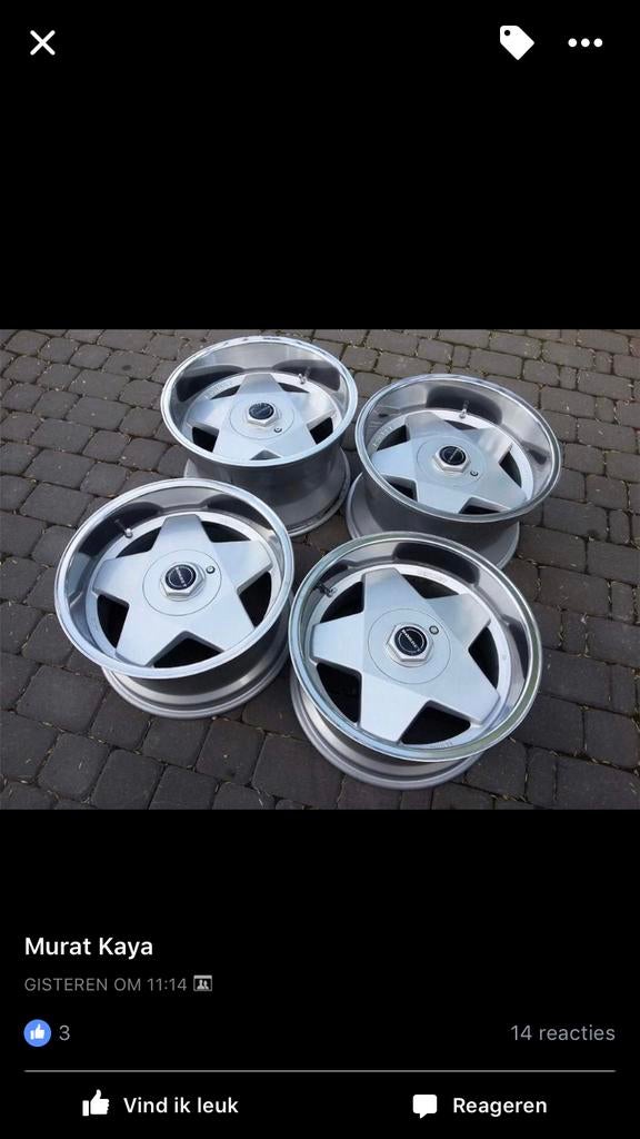 E30 borbet a 4x100, Ophalen, Zo goed als nieuw