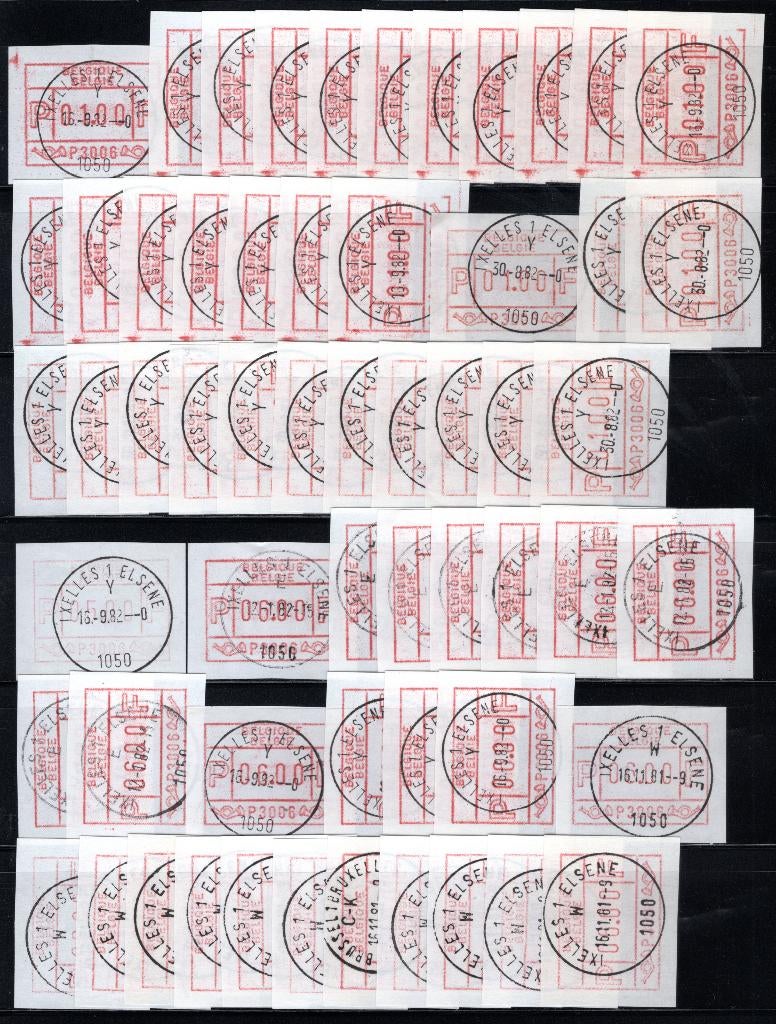 ATM 6 FDC 1981 - Numéro d'essai d'Ixelles 1, Neuf, Enlèvement ou Envoi, Affranchi, Oblitération 1er jour