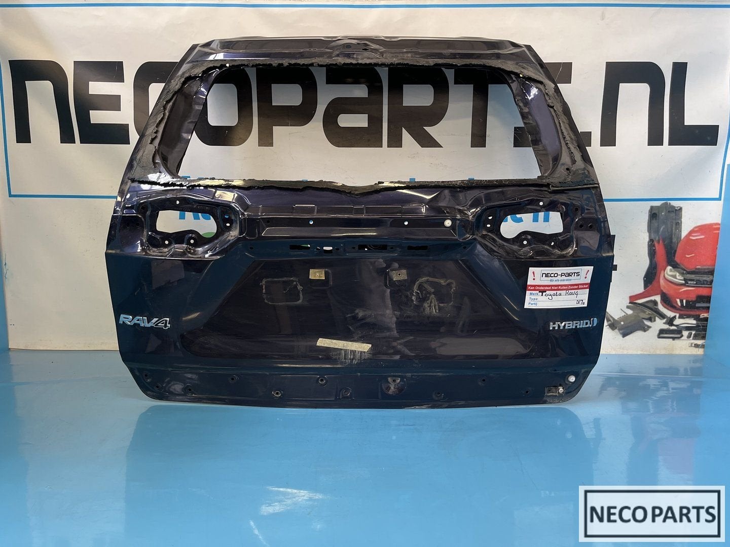TOYOTA RAV 4 ACHTERKLEP ACHTERDEUR ORIGINEEL, Gebruikt, -, -, Ophalen of Verzenden