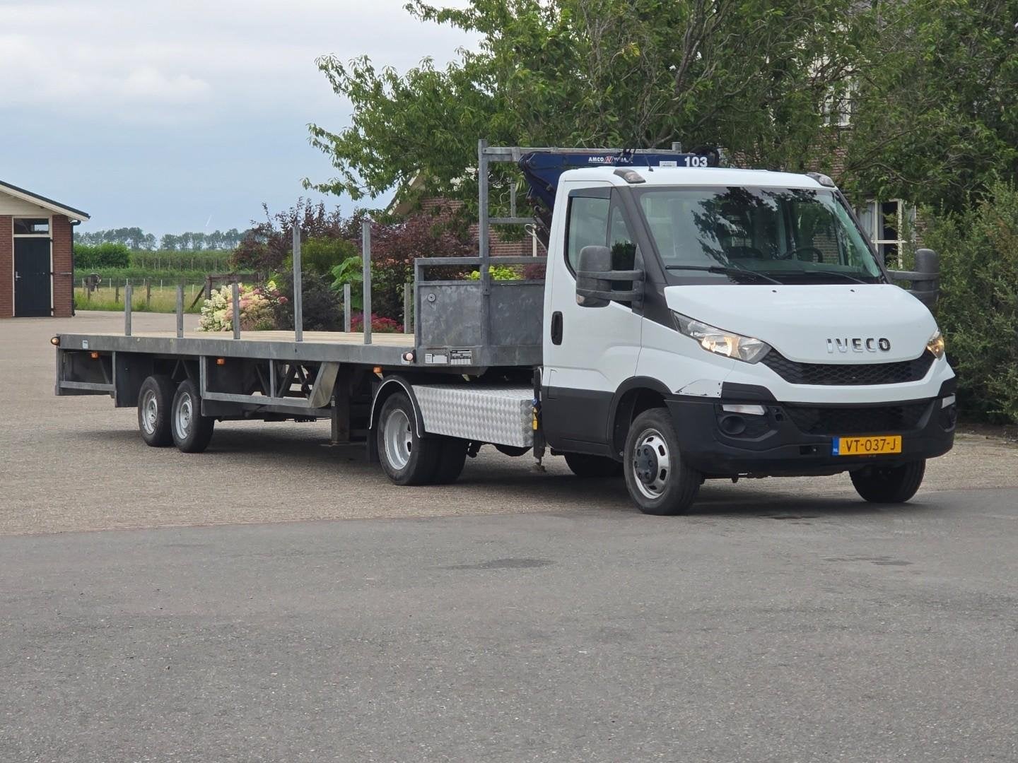 Iveco 40C17 BE-COMBI! KRAAN AMCO VEBA + TRAILER! TOP! DK1251, Euro 5, Gebruikt, Iveco, 9380 kg