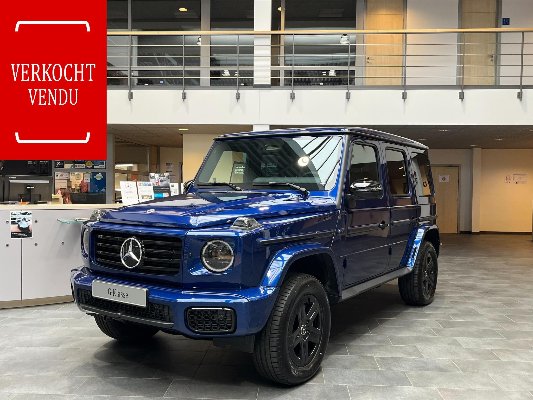 Mercedes-Benz G-Klasse G 580 met Technologie EQ Nieuwe wagen, Auto's, Automaat, Stof, LED verlichting, Zwart